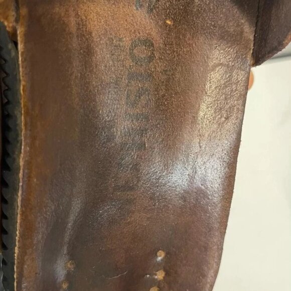 Mephisto Sandals Brown Leather Thong Toe Loop Slip On Women's Size 41 EU/11 US - Picture 7 of 11